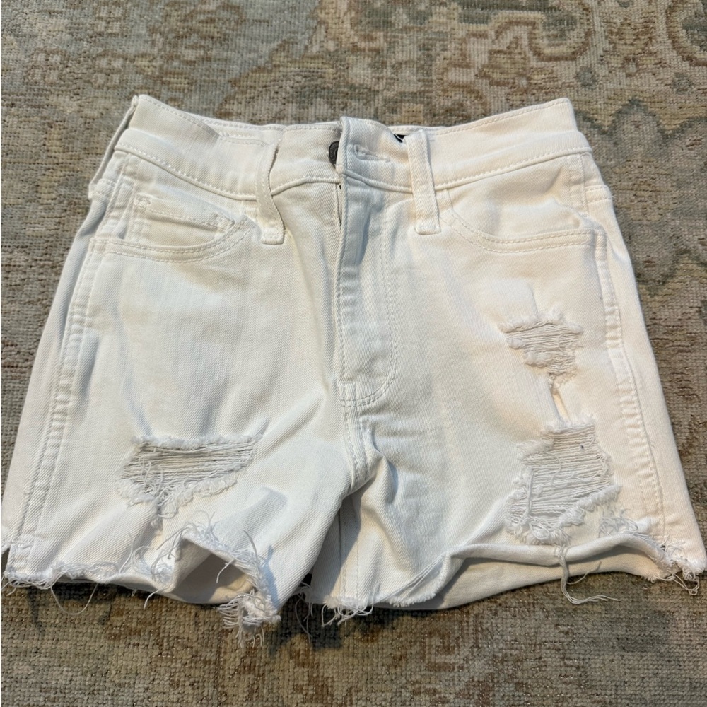 Hollister white Jean shorts